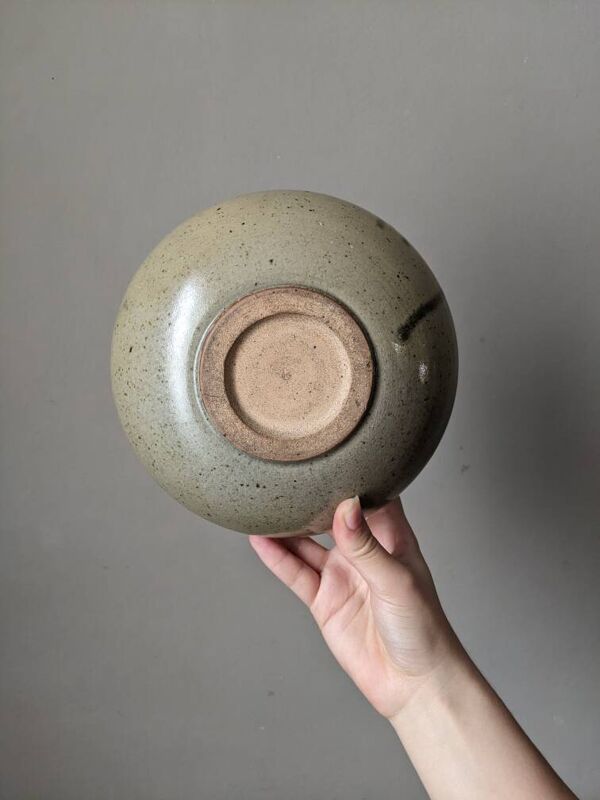 Vase ou vide poche céramique artisanale design japonisant japandi grès