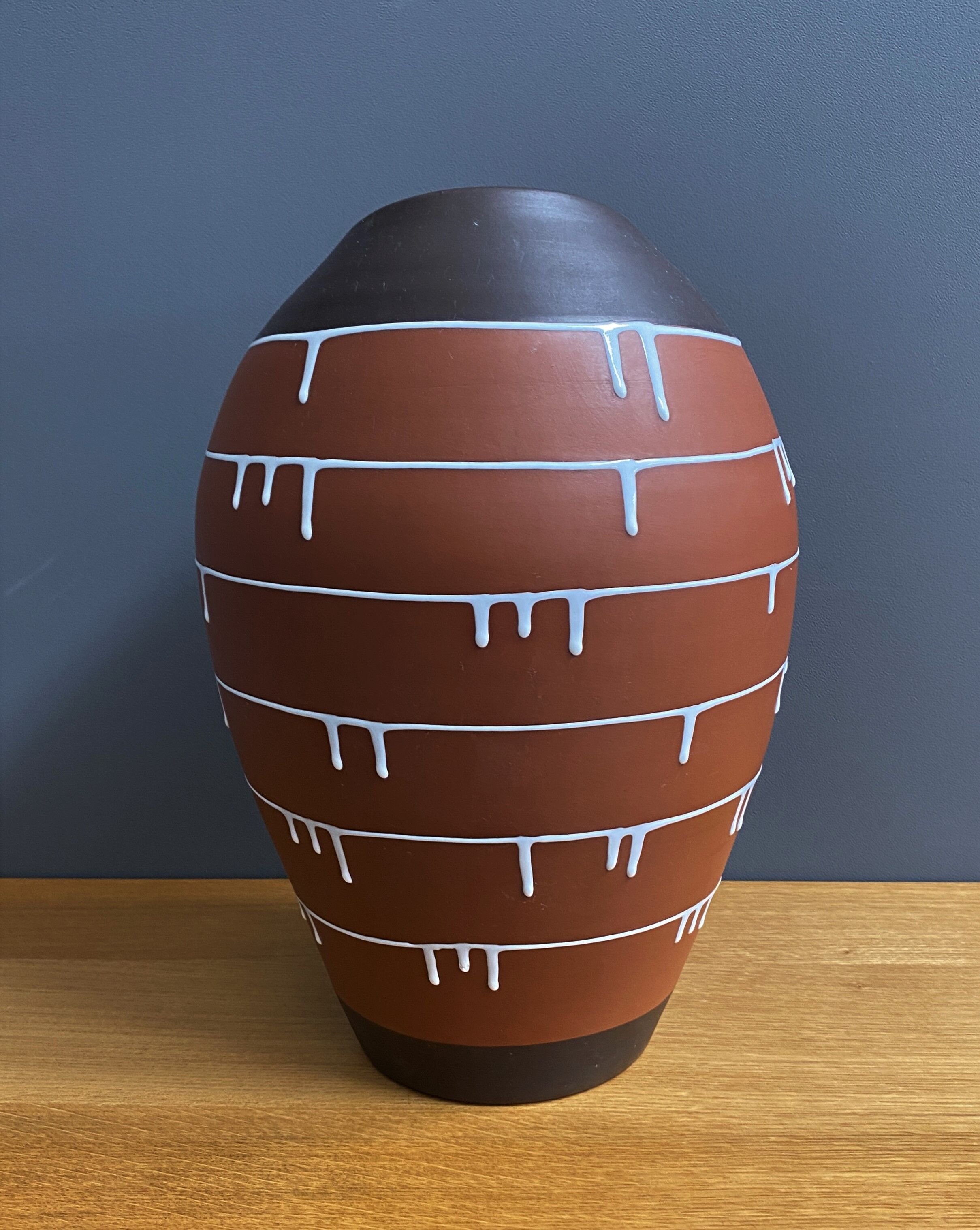 Palermo decor Vase by Ilkra Edelkeramik designer Ernst Werner 1960s