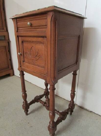 Canelé leg bedside table, 1900s
