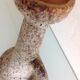 Beige soliflore vase ceramic Fat Lava / vintage 60s-70s