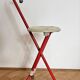 Midcentury Ulisse Folding Stool designed by Ivan Loss, Sandrigarden, Italy, 1981