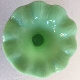 Jade green opaline vase