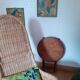 Old folding side table