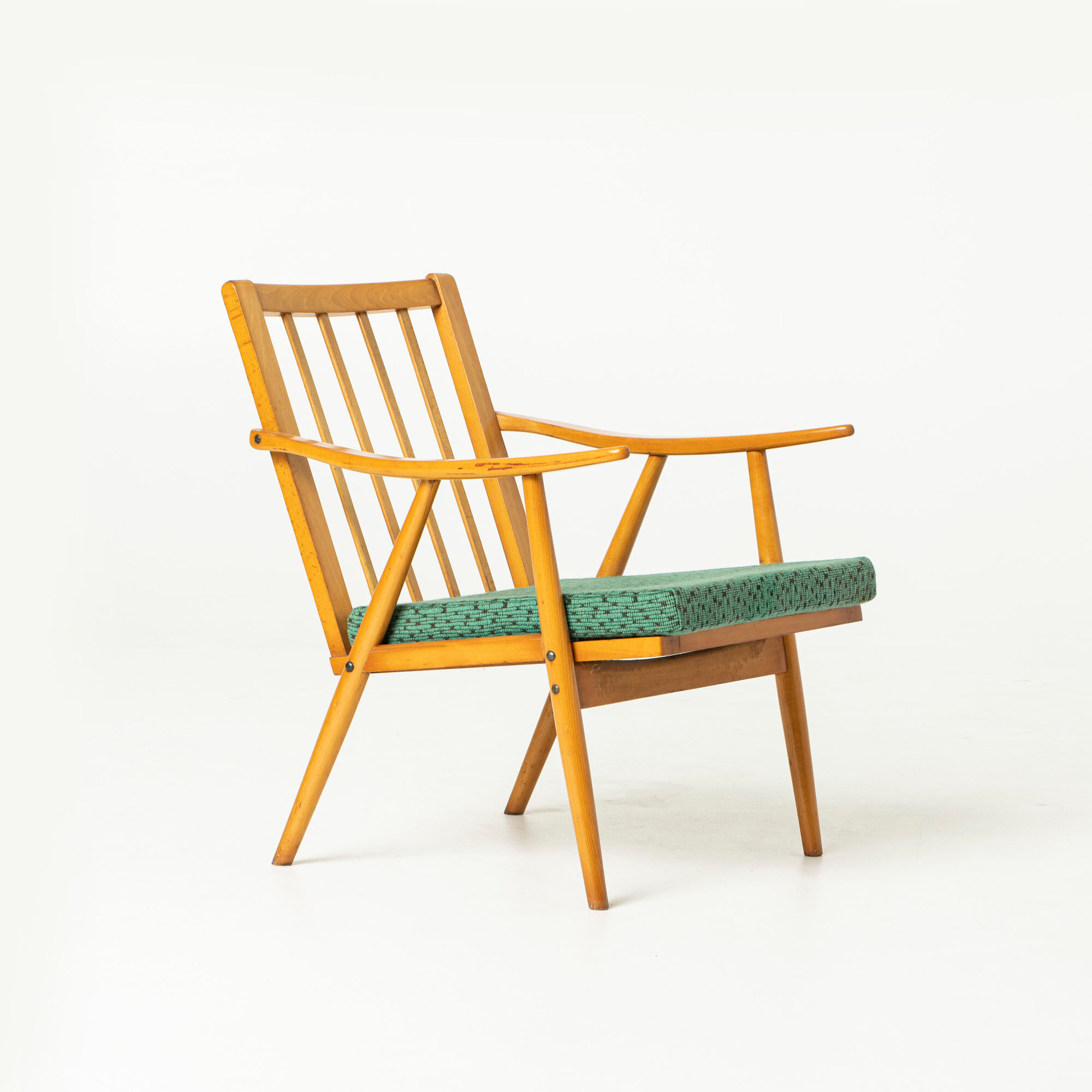 Pair of mid-century armchairs by Novy Domov in original upholstery, Czechoslovakia, 1970s