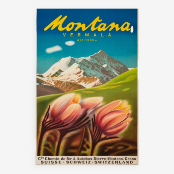 Montana Vermala lithograph, 1940 period