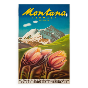 Montana Vermala lithograph, 1940 period