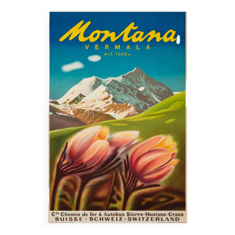 Montana, Vermala Poster Lithograph [Canvas] 1940s period