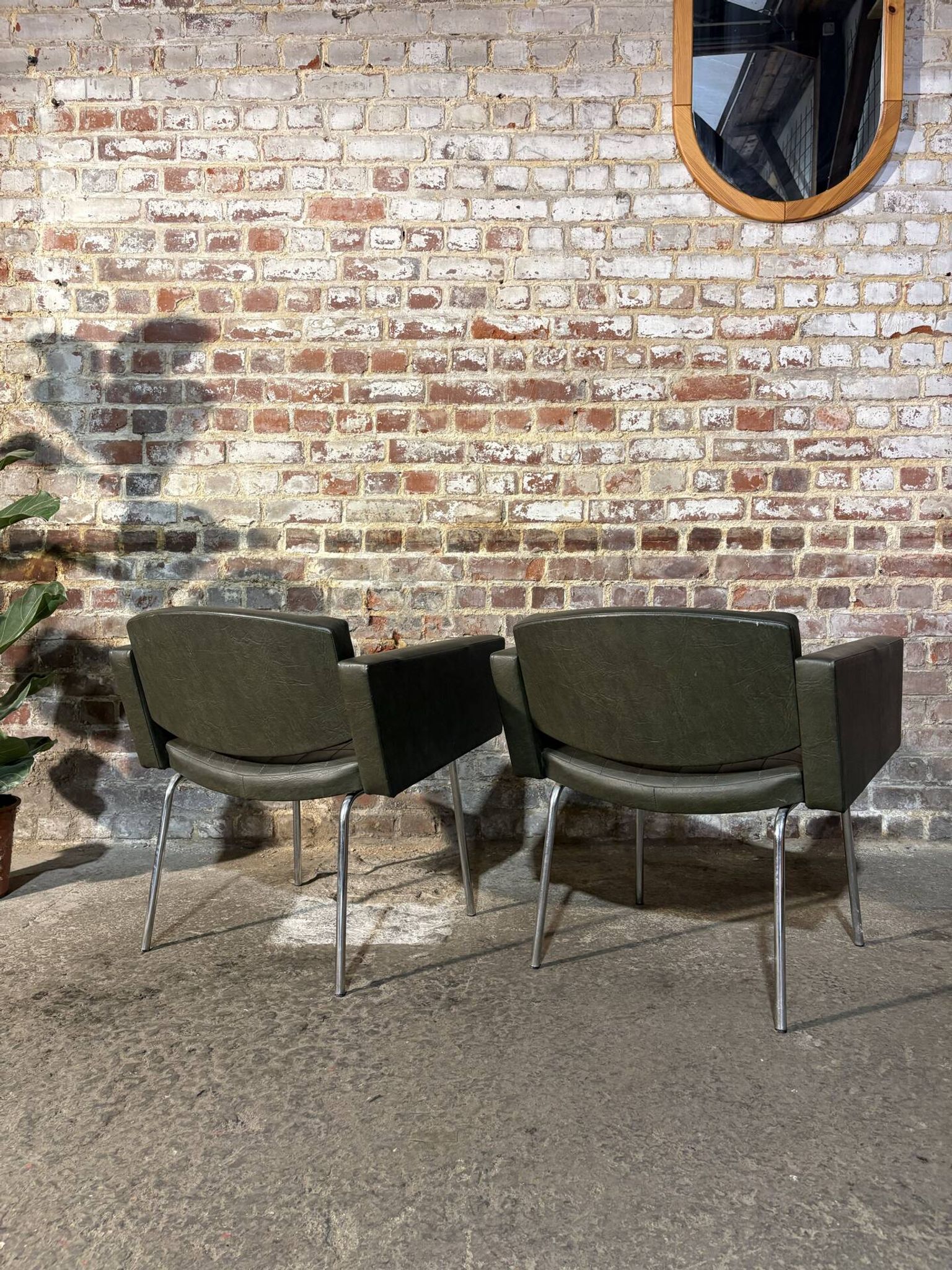Pair of armchairs by Pierre Guariche, Meurop.