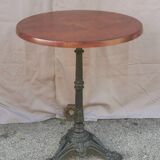 Vintage bistrot table "brown top"