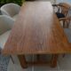 Farm table with 1 drawer in solid oak, natural colour - Totally res