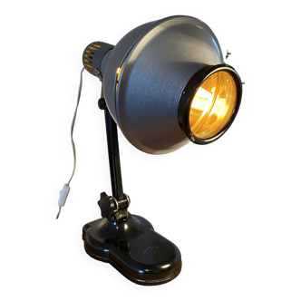 Sollux metal and Bakelite lamp. Industrial