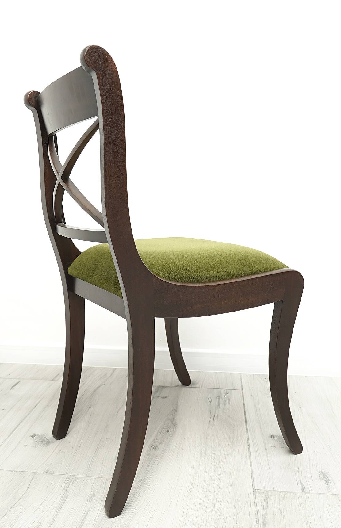 A desk with an English-style chair. After professional renovation.