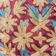 Hand-embroidered cushion cover from Kashmir, Mughal floral pattern 40 x 40 cm