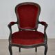 Antique Louis Philippe Style Italian Lounge Chairs, Set of 2