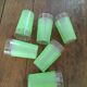 Six glasses granités green of the 1960
