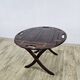 Table en acajou vintage, Angleterre, années 1970.