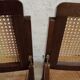 70s folding chairs canning chairs set of four