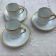 3 cups and their limoges porcelain undercup