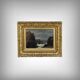 Painting "The Wild Coast of Belle-Île-en-Mer", French school of the 19th century.
