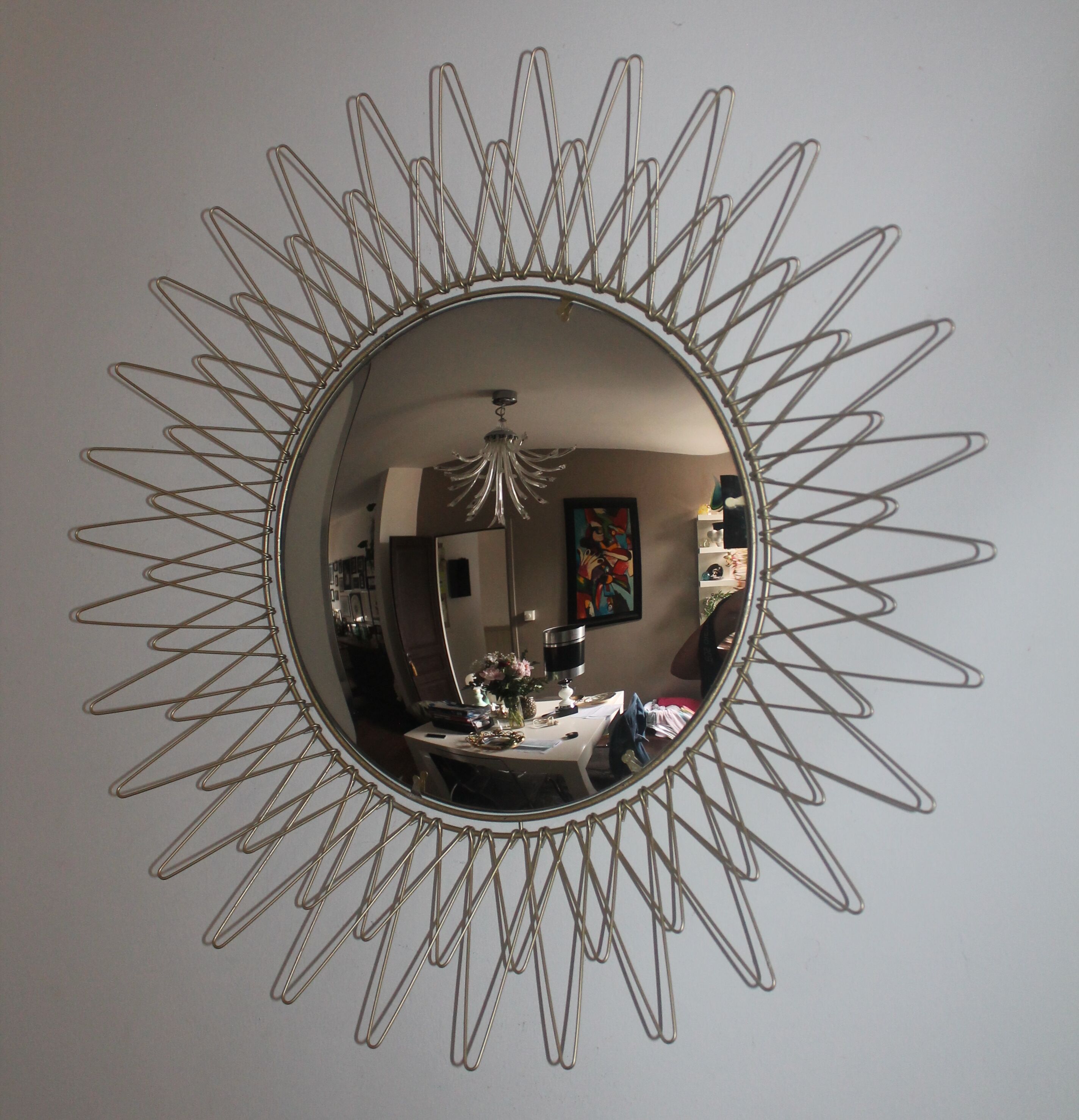Mirror sun eye witch 57cm 70s