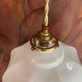 Vintage opaline lampshade pendant lamp