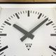 Black Industrial Square Wall Clock from Pragotron, 1970s