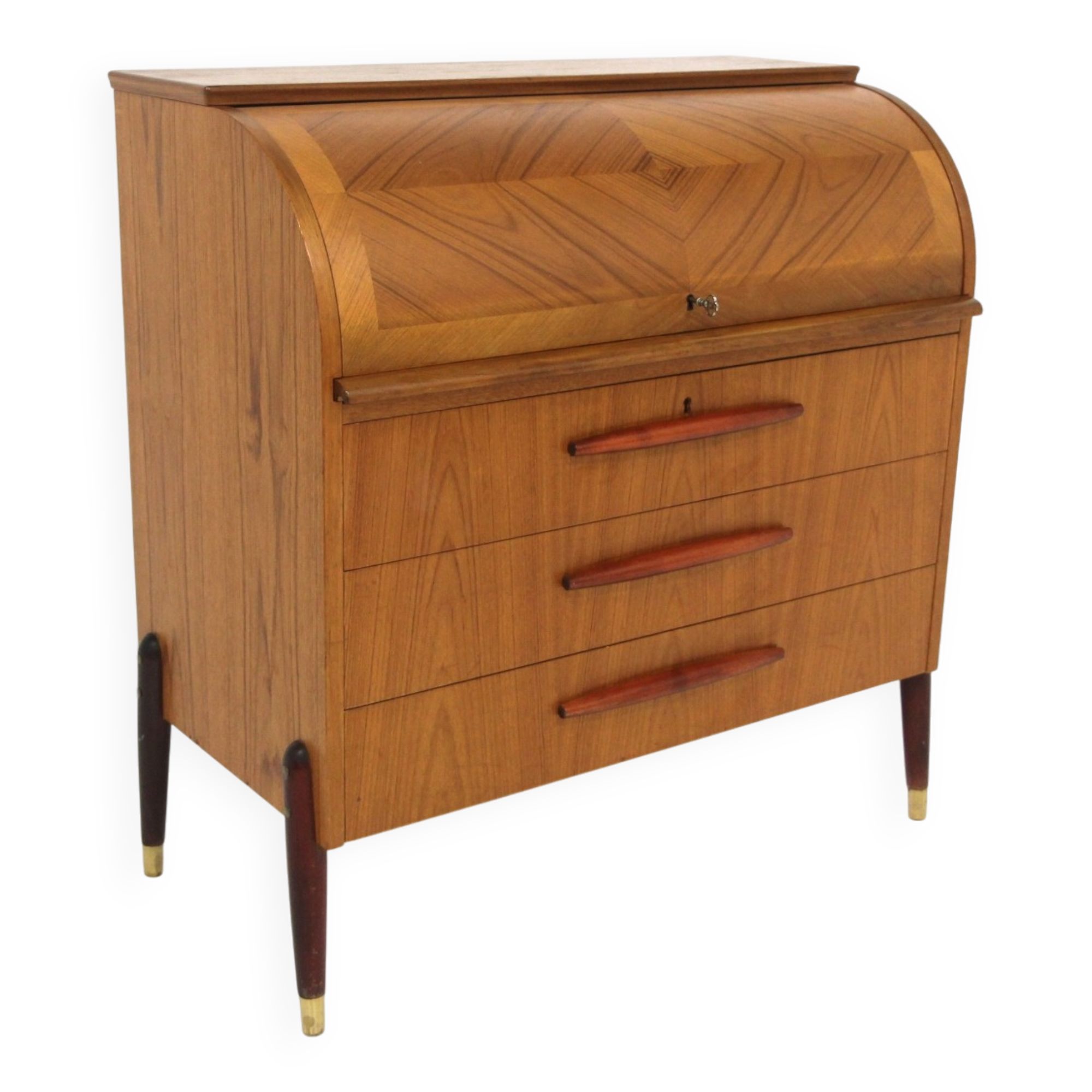 Scandinavian teak secretary, Bröderna Gustafssons, Sweden, 1950