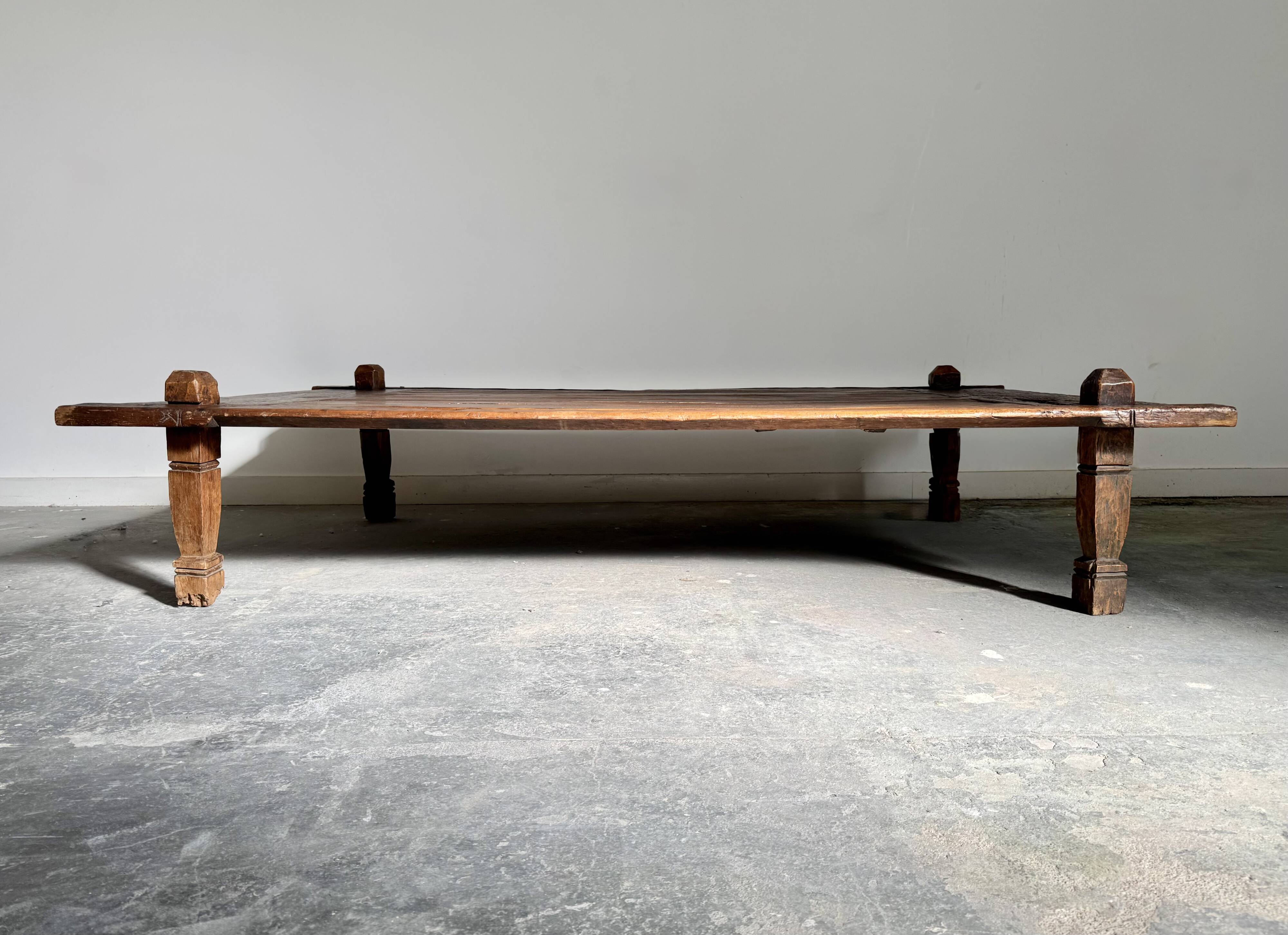 Large Antique Indonesian Coffee Table