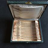 12 oyster forks & box
