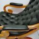 Chesterfield model Victoria chair in dark green leather