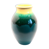 Vase XL malachite green and lemon yellow from Accolay