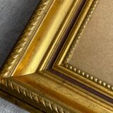 Glazed carved wooden frame