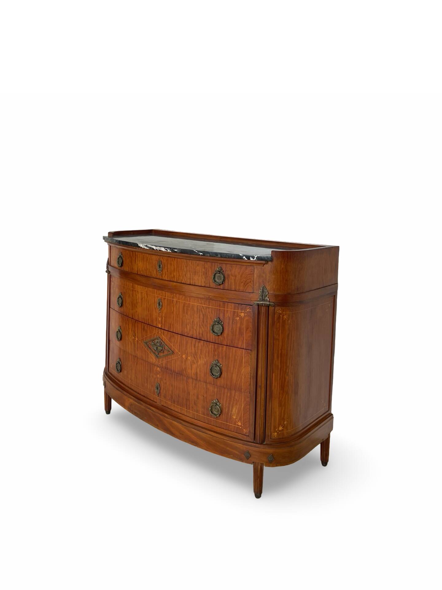 The demi-lune commode/ chest of drawers