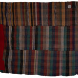 Vintage striped turkish kilim rug 185 x 393 cm