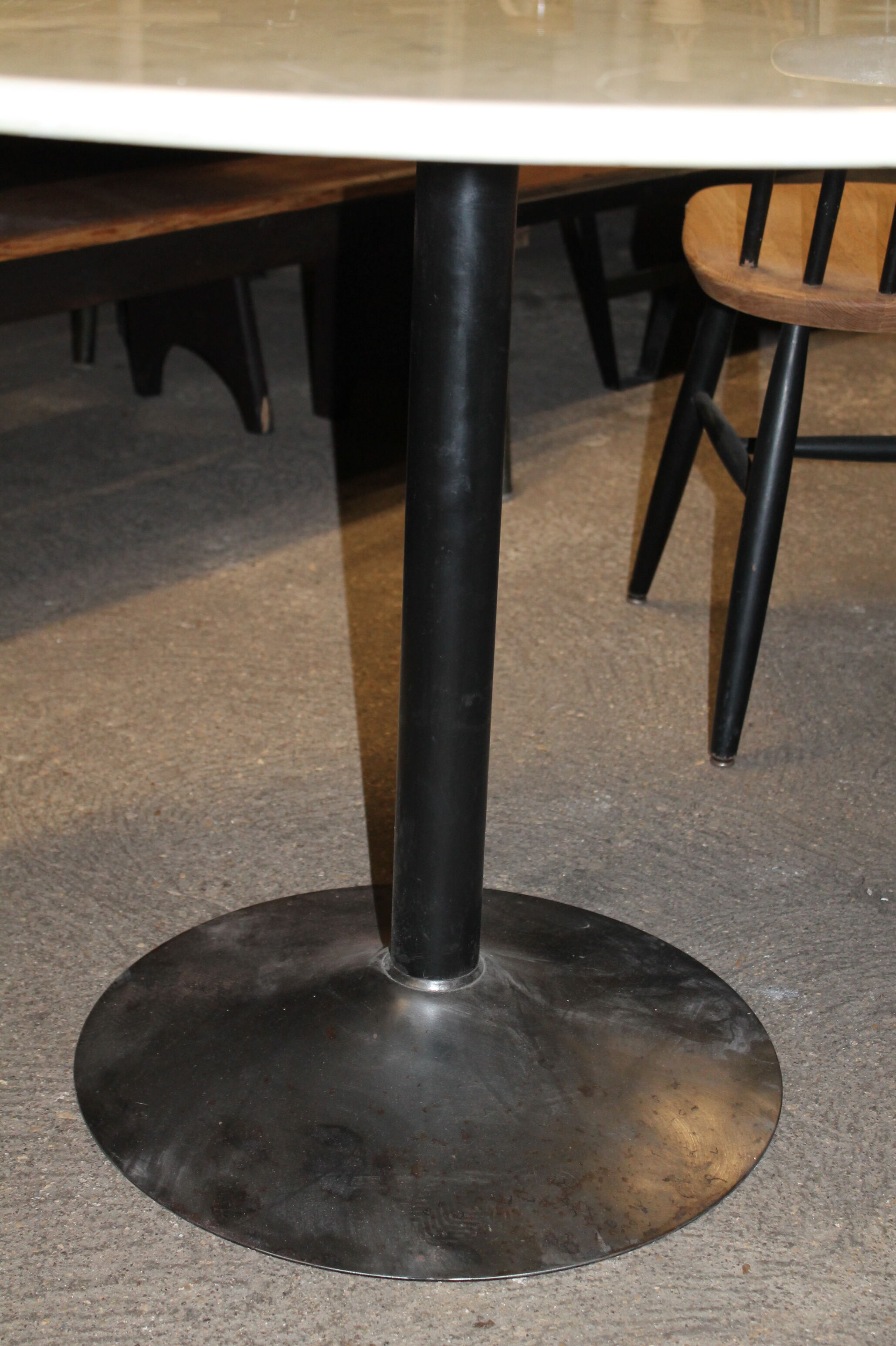 Marble round table and chairs