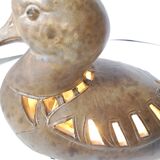 Lamp signed Agnès Escala Zoomorphe Canard circa 1970