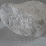 Sculpture face of woman in marble block 13 x 12 x 8 cm