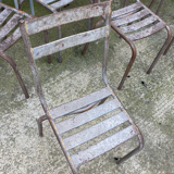 14 metal bistro chairs
