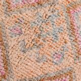 Soft Pink Turkish Vintage Runner Rug, 93x335Cm