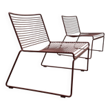 Hee low armchair rust metal - Hay
