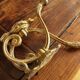 Pair coat rack metal rockery double round hook + hook