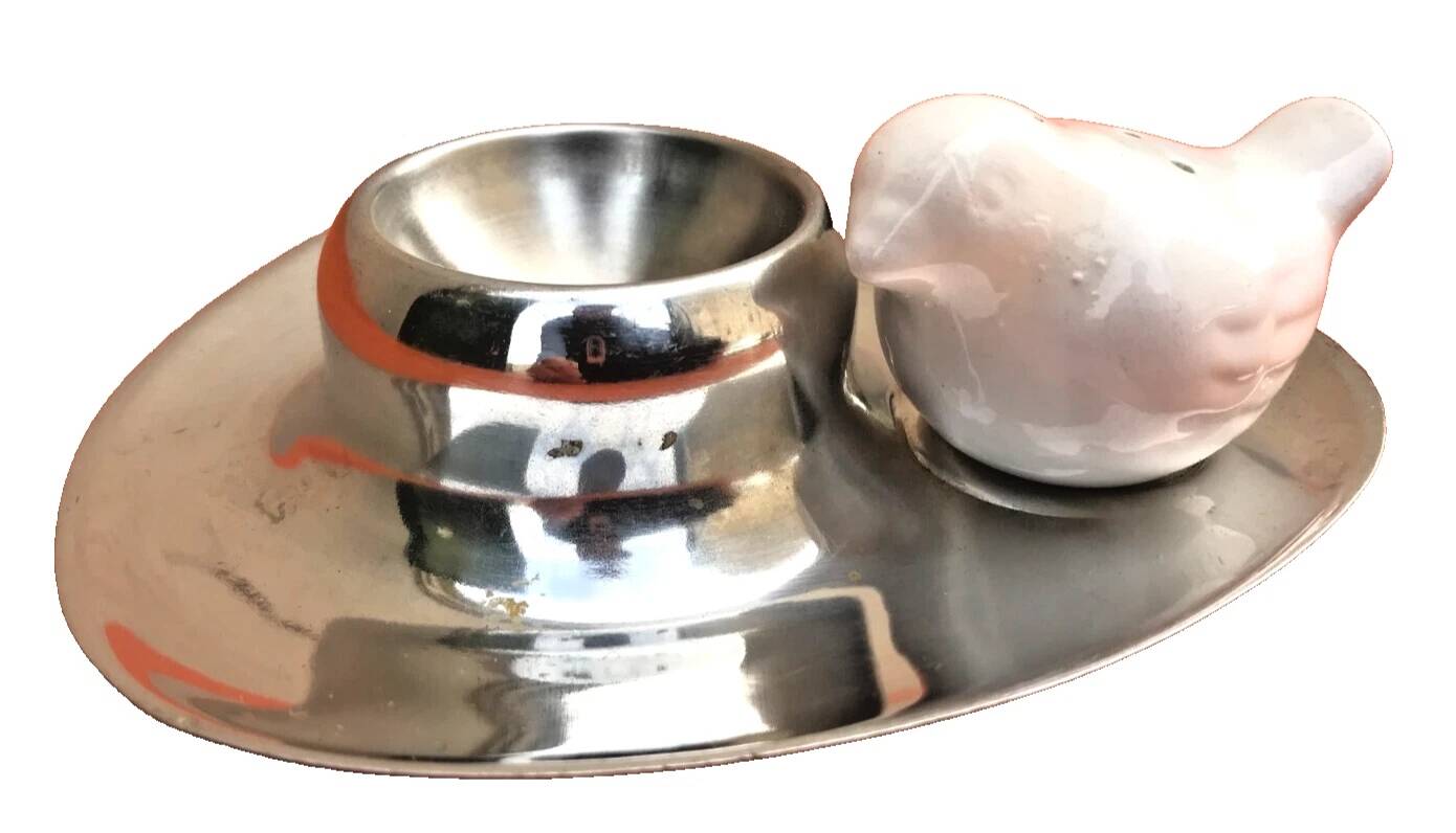 1960s Space Age Design Egg Cup / Salt Shaker