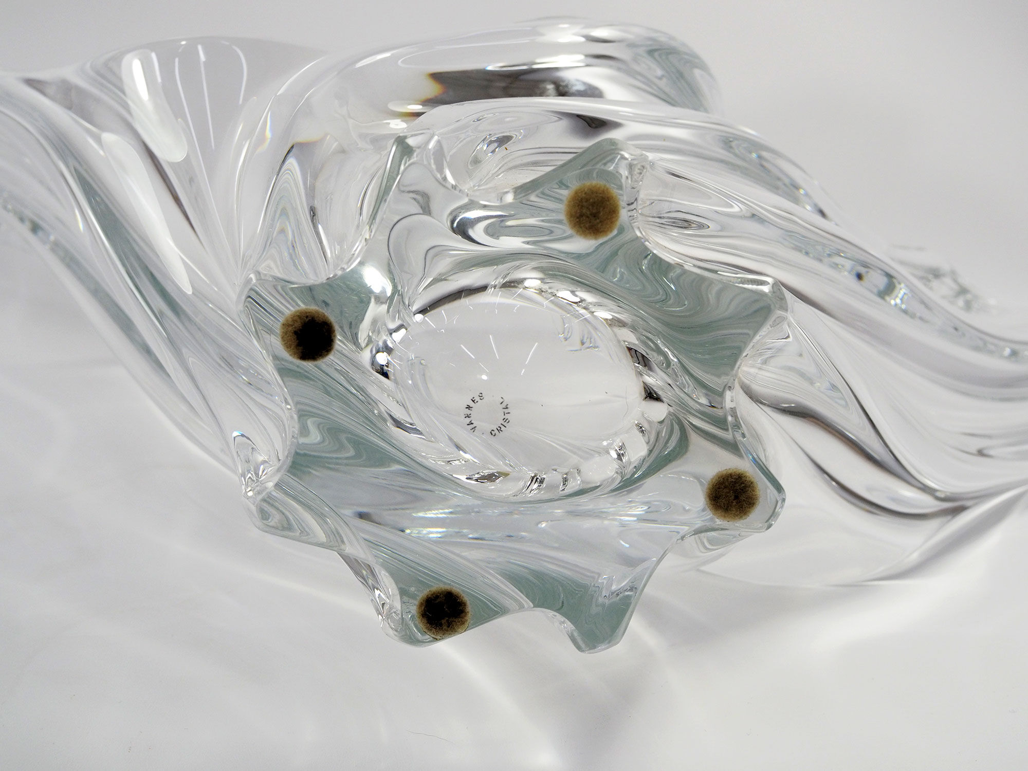 Vannes france art crystal vase