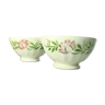 Set of 2 coffee bowls with milk, vintage