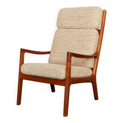 Mid-Century ''Senator'' Highback Chair by Ole Wanscher for Peter Jeppesen