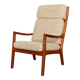 Mid-Century "Senator" Highback Chair by Ole Wanscher for Peter Jeppesen