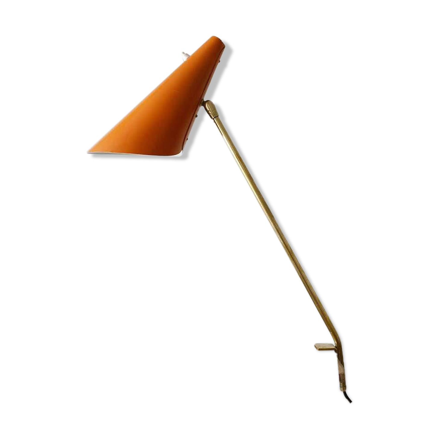 J.T. Kalmar "Style" Model Clamp Lamp Table Cone Midcentury, Vienna, 1950s