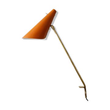 J.T. Kalmar Modèle "Style" Lampe à pince cone de table midcentury, Vienne, années 1950