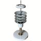 Pair danish scandinavian space age architectural table lamps