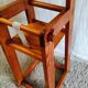 High chair for baby in solid pine - mid 20th century.
